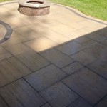 Travertine Patio with Fire Feature